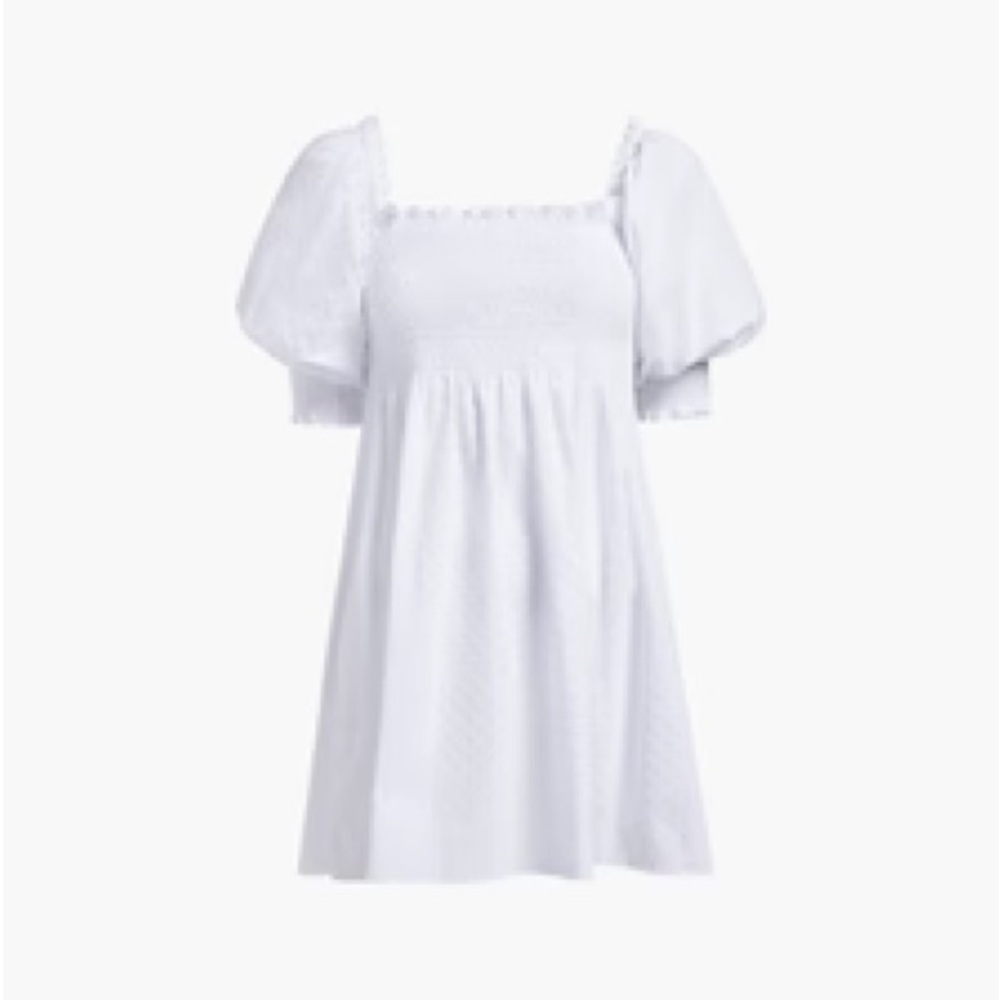 The Athena Nap Dress - White Swiss Dot